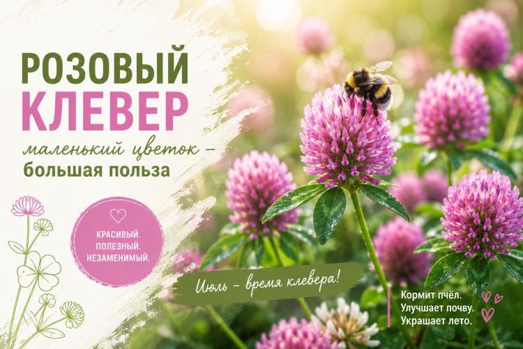 Цветет клевер — лето в Заполярье в самом разгаре
