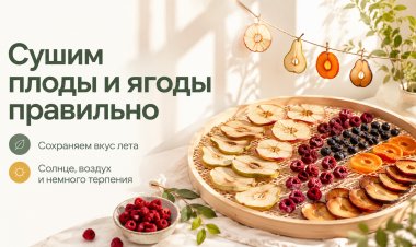 Сушим плоды и ягоды правильно