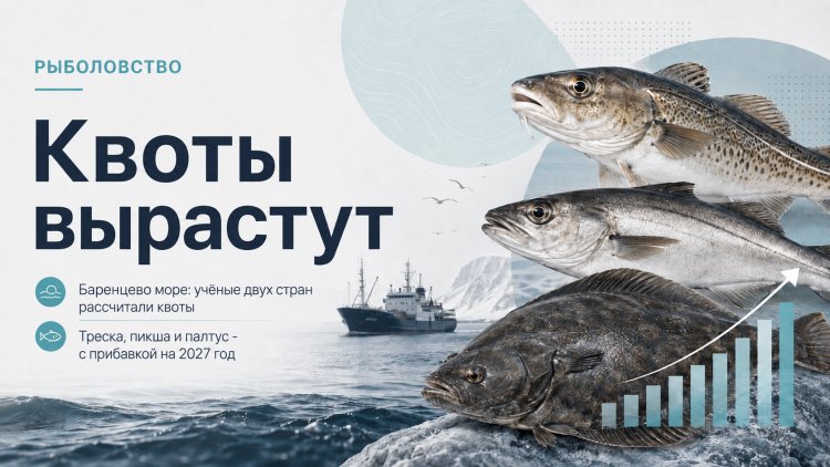 Квоты на треску, пикшу и палтус в 2027 году вырастут