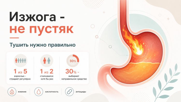 Пожар в организме: как правильно бороться с изжогой и не навредить себе