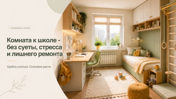 Персональное пространство: готовим комнату к 1 сентября вместе с ребёнком
