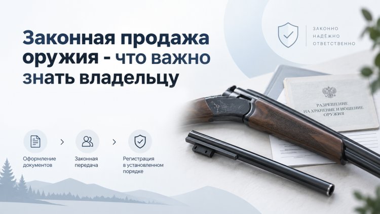 Для владельцев оружия по вопросу продажи находящегося у них на законных основаниях на праве личной собственности оружия и (или) сменных и вкладных стволов 